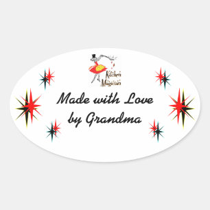 Etiqueta de Cozinhar de Retrorização Personaliza