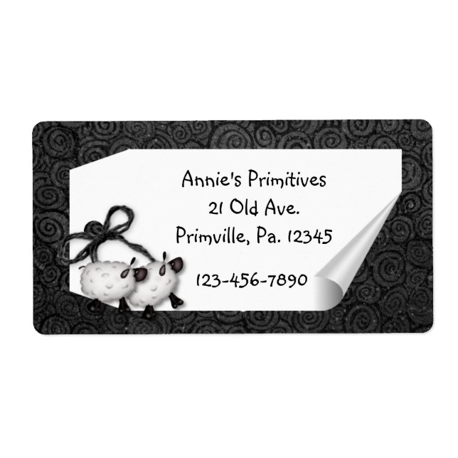 Etiqueta de Curva Rótulo Ovinos (Frente)