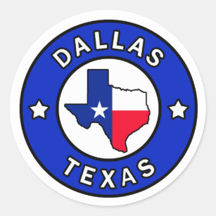 Etiqueta de Dallas Texas