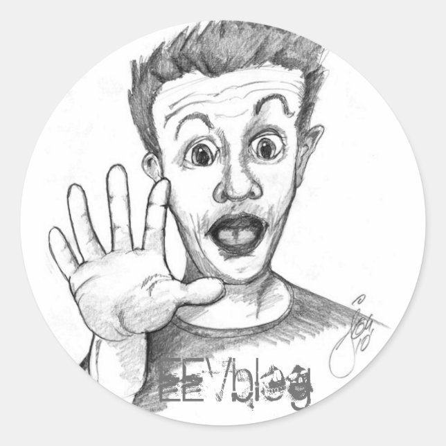 Etiqueta de DaveHead EEVblog (Frente)