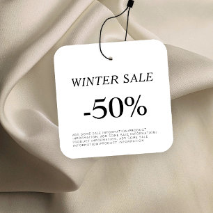 Etiqueta de Desconto de Travamento de Vestuário d