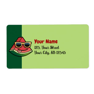 Etiqueta de desenho da melancia