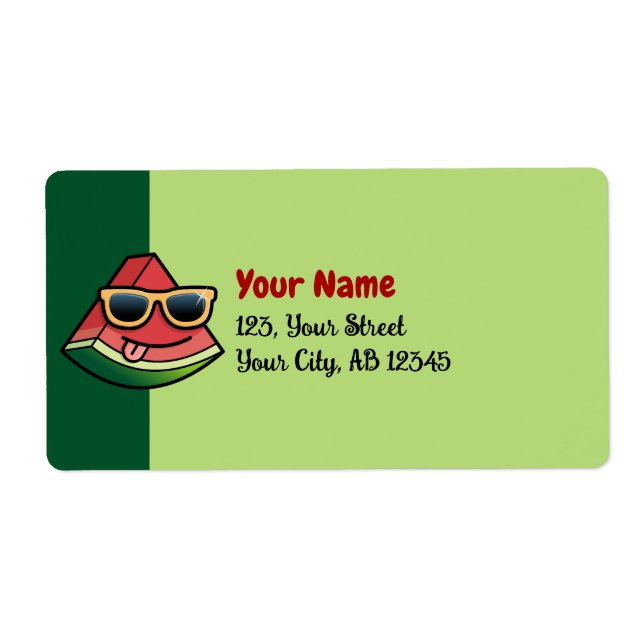 Etiqueta de desenho da melancia (Frente)