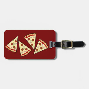 Etiqueta de Design de Bagagem de Pizza