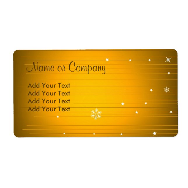 Etiqueta de Design de Natal (Frente)