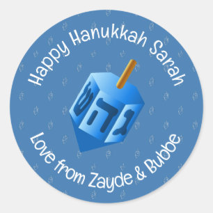 Etiqueta de Design do Hanukkah Dreidel