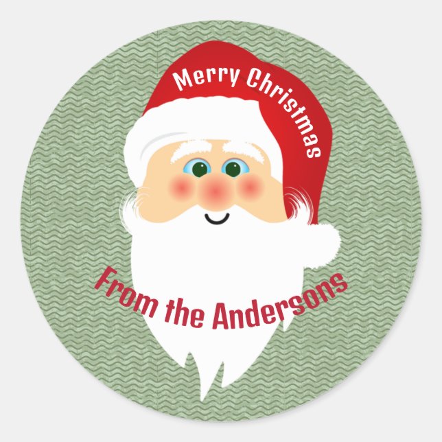 Etiqueta de Design do Santa Claus (Frente)