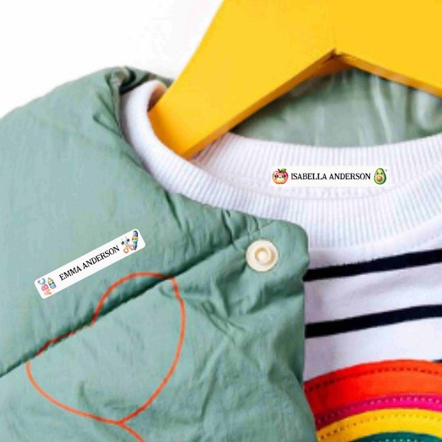 Etiqueta de Design Kawaii School para Ferro  (School Essentials)
