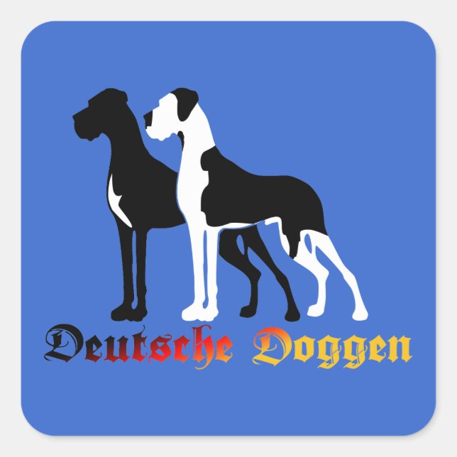 Etiqueta de Deutsche Doggen (Frente)