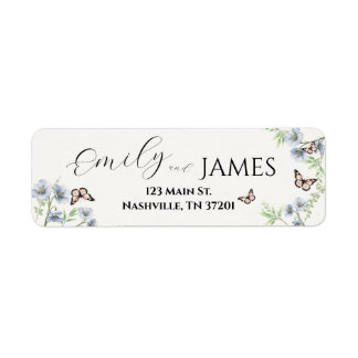 Etiqueta de Devolução Blue Floral Suite