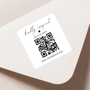 Etiqueta de Devolução Quadrada com Código QR   Ade