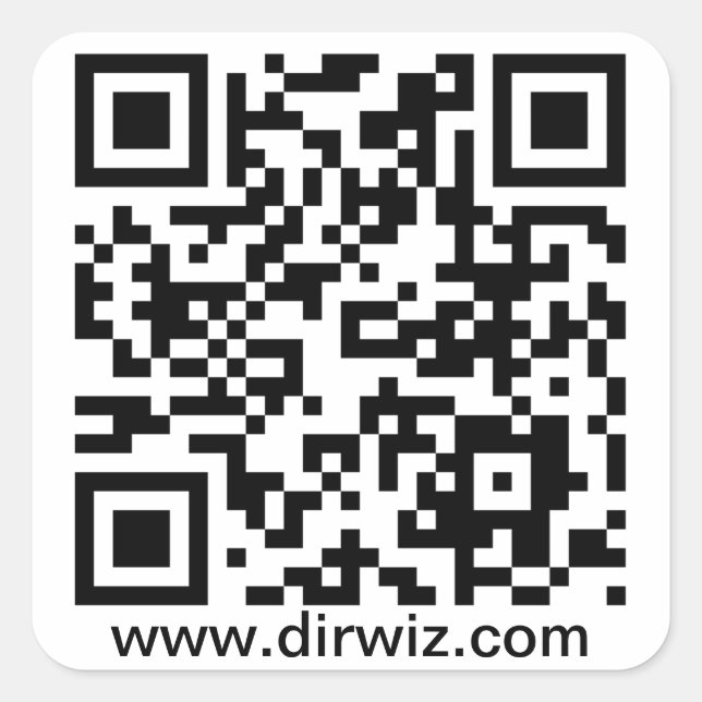 Etiqueta de DirWiz QR (Frente)