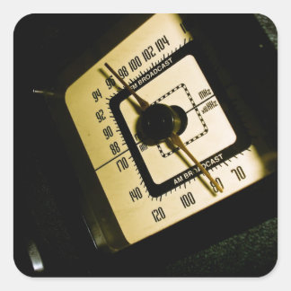 Etiqueta de Discagem de Rádio Retroativa 01