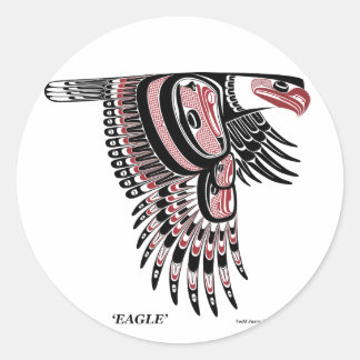 Etiqueta de Eagle do Haida