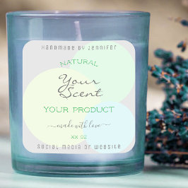 Etiqueta de Embalagem de Produto Moderno com Círcu