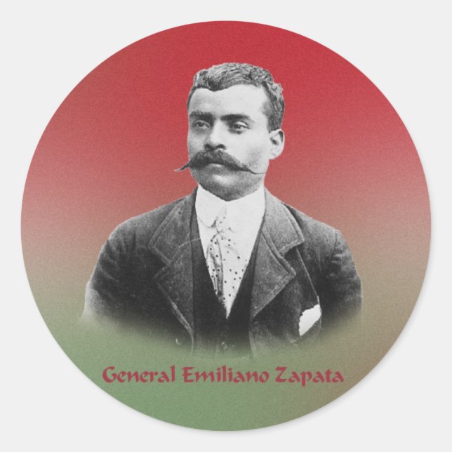 Etiqueta de Emiliano Zapata (Frente)