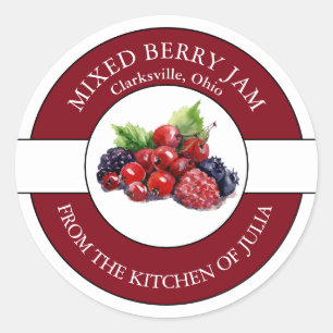 Etiqueta de emperramento de Berry misto