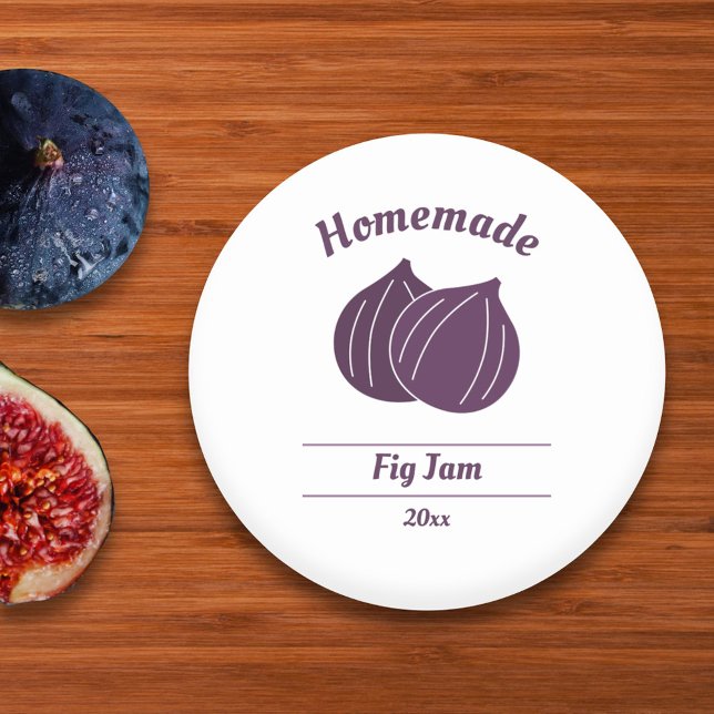 Etiqueta de emperramento de fig editável (Fig Jam Label Sticker)