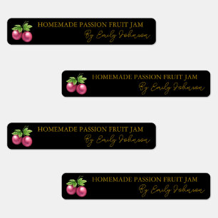 Etiqueta de Emperramento de Fruta de Paixão Homema