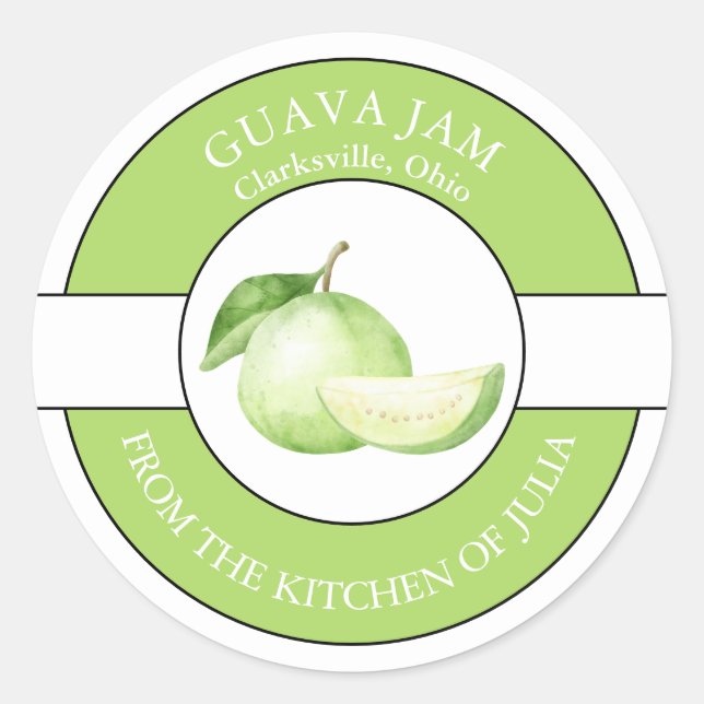 Etiqueta de emperramento de guava (Frente)