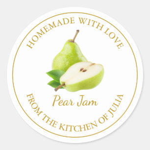 Etiqueta de Emperramento de Pear Homemade Branco
