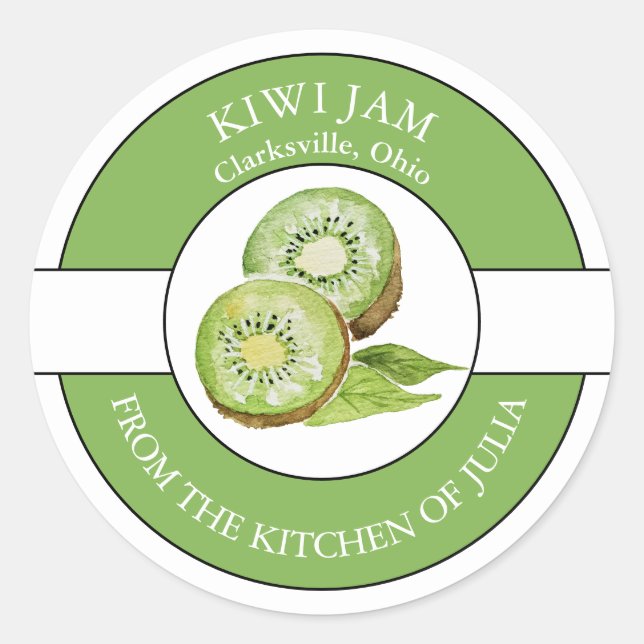Etiqueta de emperramento Kiwi (Frente)