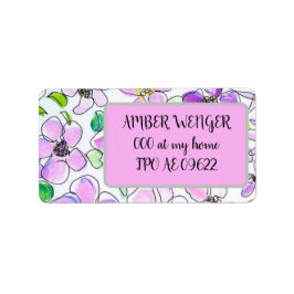 etiqueta de endereço