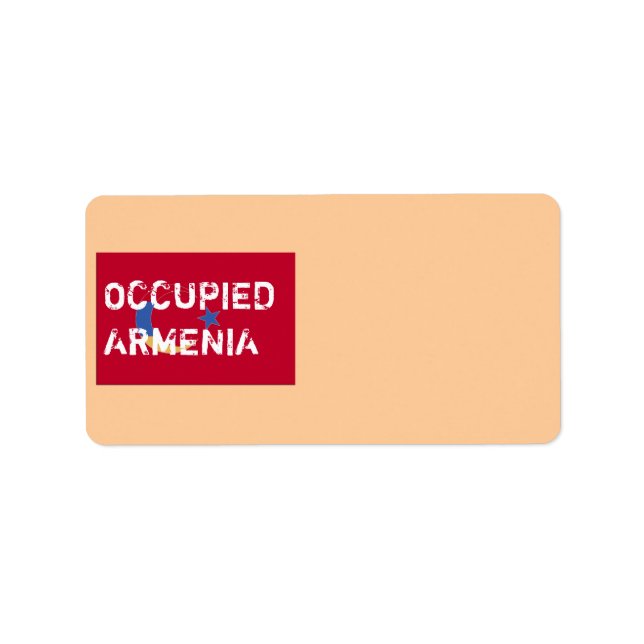 Etiqueta de Endereço Armênia Ocupada (Frente)