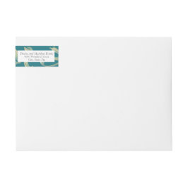 Etiqueta de Endereço Azul do Porto