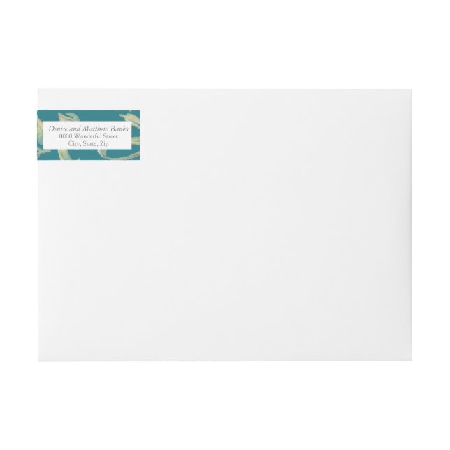 Etiqueta de Endereço Azul do Porto (Frente)