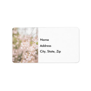 Etiqueta de Endereço Bright Weeping Cherry Sparkle