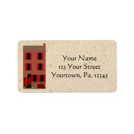 Etiqueta de Endereço Brownstone