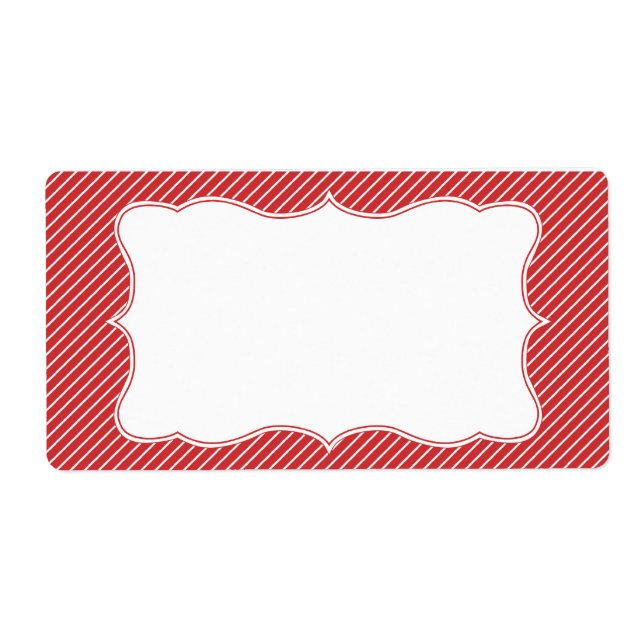 Etiqueta de Endereço com Faixa Clássica (Frente)