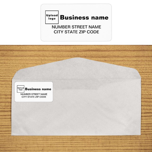 Etiqueta de Endereço Comercial Branco (White business address label on envelope)