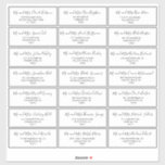 Etiqueta de Endereço Convidado de Casamento Preto<br><div class="desc">Esta etiqueta de endereço de convidado de casamento preto e branco é perfeita para um casamento simples. O design apresenta uma bela frente de caligrafia em um fundo branco para embelezar seu evento.</div>