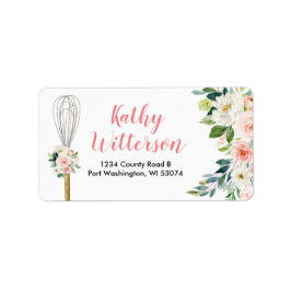 Etiqueta de endereço cor-de-rosa rapidamente para