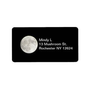 Etiqueta de endereço da Lua cheia