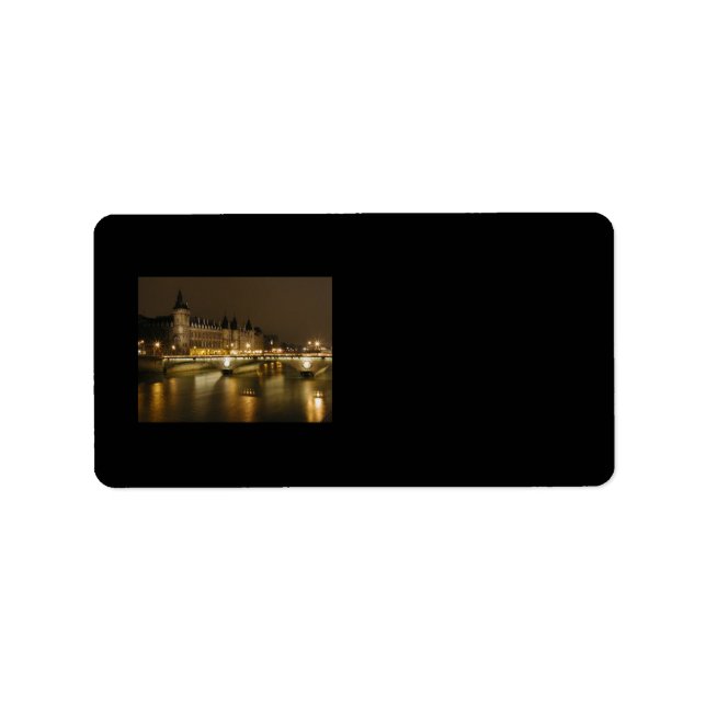 Etiqueta de Endereço da Ponte Noturna (Frente)