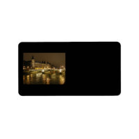 Etiqueta de Endereço da Ponte Noturna