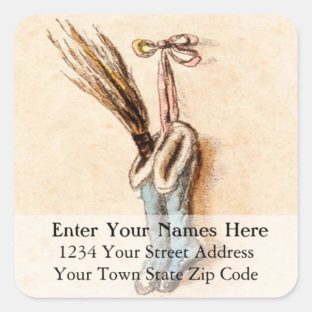 Etiqueta de Endereço das Existências de Natal de M (Frente)