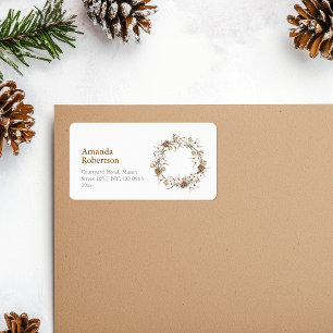 Etiqueta de Endereço de Algodão de Natal