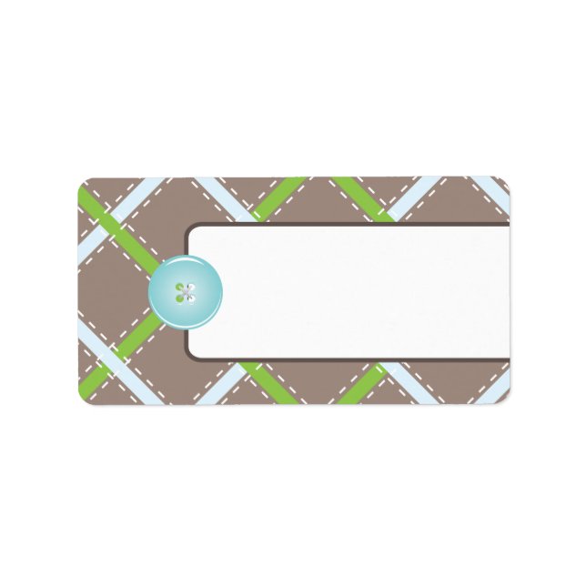 Etiqueta de Endereço de Anúncio de Nascimento (Frente)