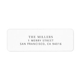 Etiqueta de Endereço de Casamento Minimalista Mode