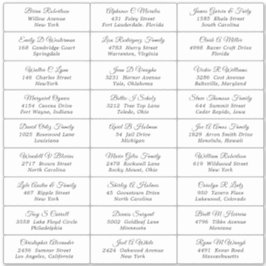 Etiqueta de Endereço de Convidado da festa de casa