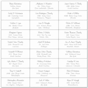 Etiqueta de Endereço de Convidado da festa de casa