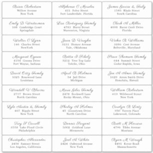 Etiqueta de Endereço de Convidado de Festa de cas