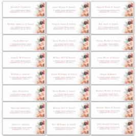 Etiqueta de Endereço de Convidado Individual Laran