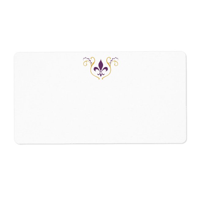 Etiqueta de Endereço de Correio do Fleur de Lis (Frente)