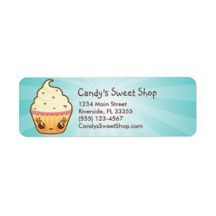 Etiqueta de endereço de CuppyCake