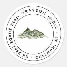 Etiqueta de Endereço de Devolução/Adesivo Clássico